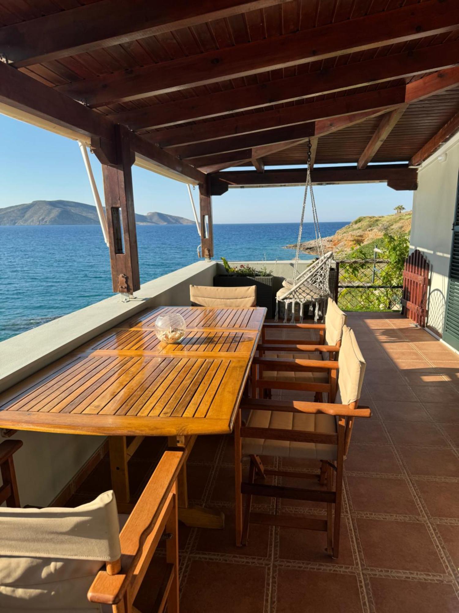 Tholos Alexandra'S Beachfront House Kavoúsion Exterior foto